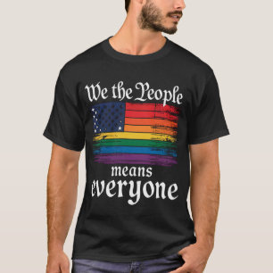 Camiseta Nosotros El Pueblo Significa Todos Bandera de EE.