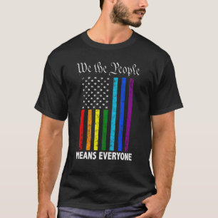 Camiseta Nosotros El Pueblo Significa Todos La Bandera De L