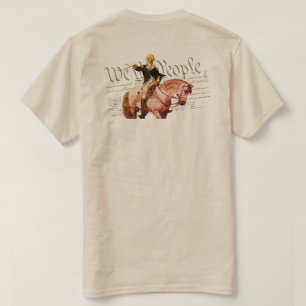 Camiseta Nosotros, el pueblo Washington, tonos de colores