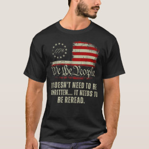 Camiseta Nosotros, la bandera del pueblo, no necesita ser r