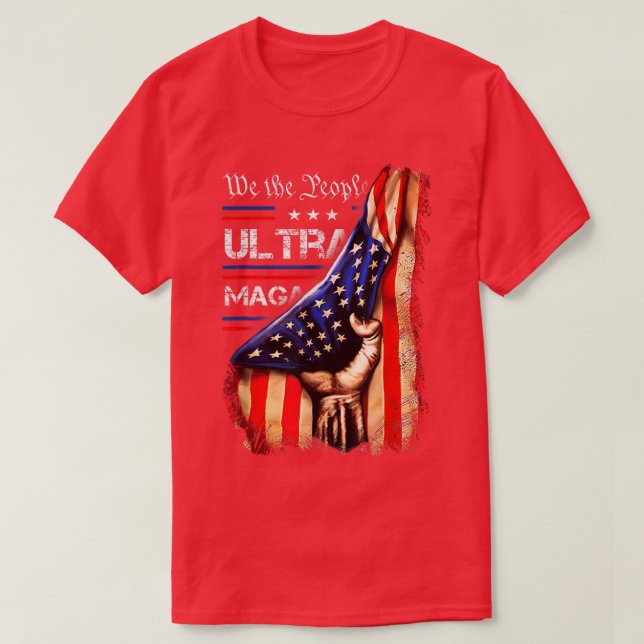 Camiseta Nosotros, la Bandera Estadounidense Ultra Maga (Diseño del anverso)