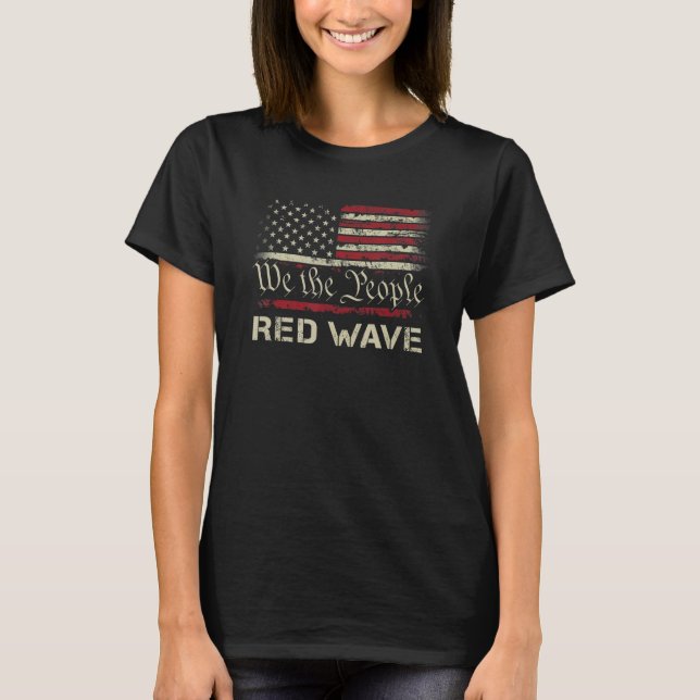 Camiseta Nosotros La Ola Roja Del Pueblo Elecciones Republi (Anverso)