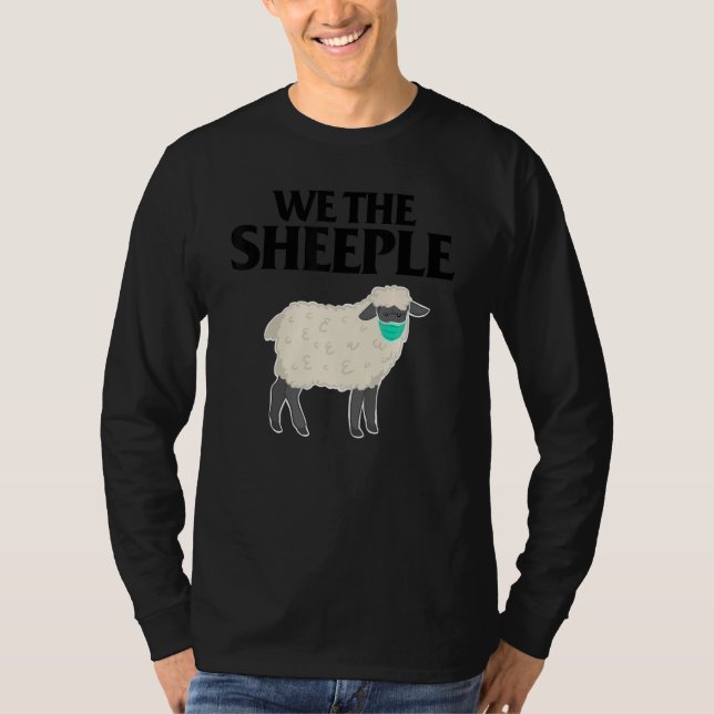 Camiseta Nosotros, la oveja divertida anti mascarilla con d (Anverso)
