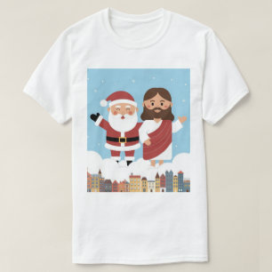 Camiseta ¡NOSOTROS LO VIMOS! Santa y Jesús Siempre Están Vi