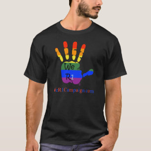 Camiseta Nosotros logotipo del arco iris R1