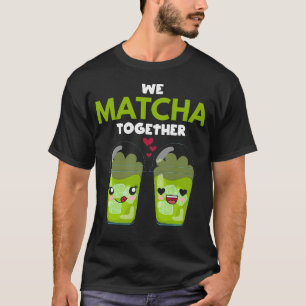 Camiseta Nosotros Matcha Juntos Corazón Dos Café Té Verde