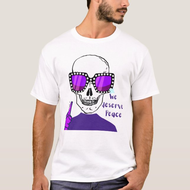 CAMISETA NOSOTROS MERECEMOS PAZ (Anverso)