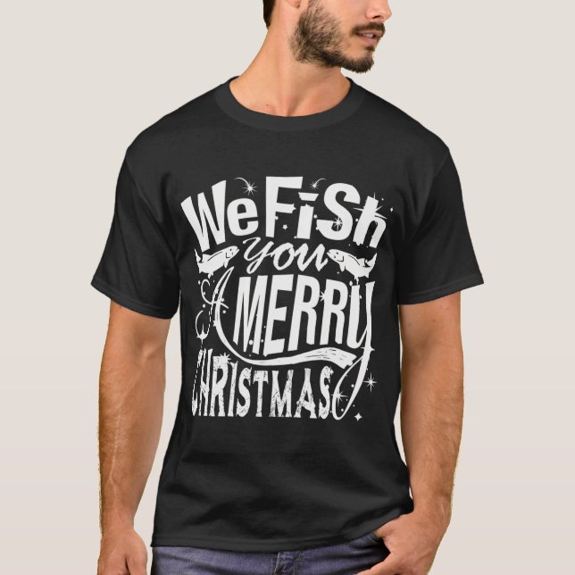 Camiseta Nosotros pescamos una feliz Navidad (Anverso)