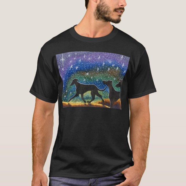 Camiseta Nosotros tres perros del galgo (Anverso)