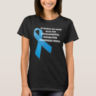 Camiseta Nosotros usamos azul para la conciencia de discapa