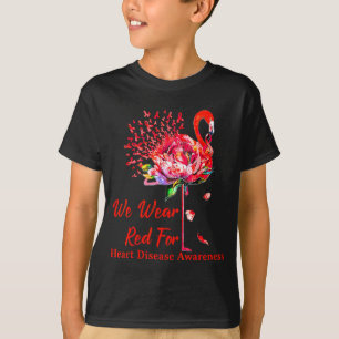 Camiseta Nosotros Usamos Rojo Para La Conciencia De La Enfe