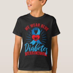 Camiseta Nosotros Vestimos Azul Para Conciencia de la Diabe