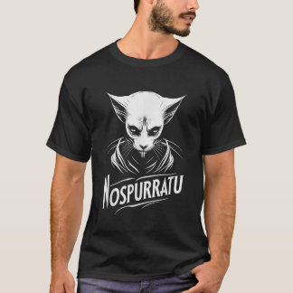 Camiseta Nospurratu Cat Vampiro Película De Horror Y Gato F