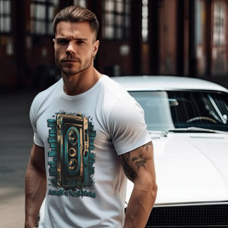 Camiseta Nostalgia analógica, diseño vintage