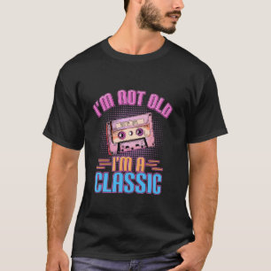 Camiseta Nostalgia Cassette 90s No soy viejo Soy un clásico