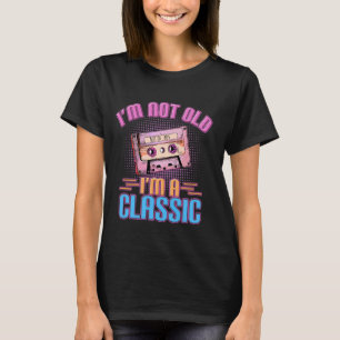 Camiseta Nostalgia Cassette 90s No soy viejo Soy un clásico