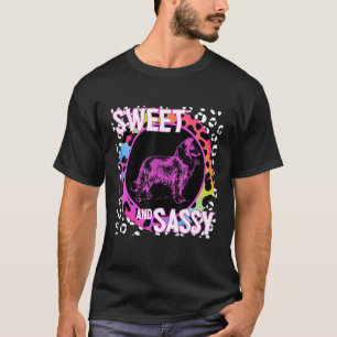Camiseta Nostalgia de Collie Cute Dog 90 Prin de leopardo a