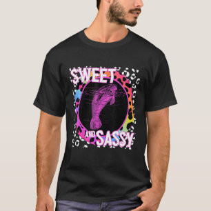 Camiseta Nostalgia de Manatee 90 Impresión de leopardo arco