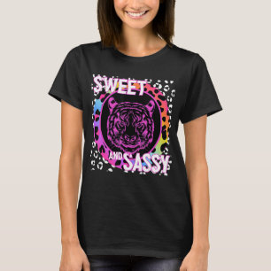 Camiseta Nostalgia del leopardo arcoiris Tro impreso en la 