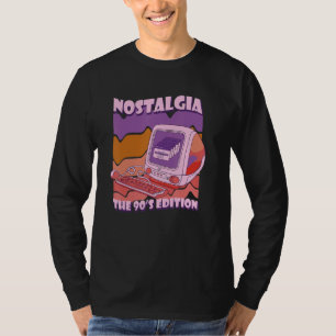 Camiseta Nostalgia Edición de los 90 Computadora Retro Vapo
