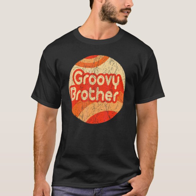 Camiseta Nostalgia estética de 1970 de Groovy Brother 70 (Anverso)