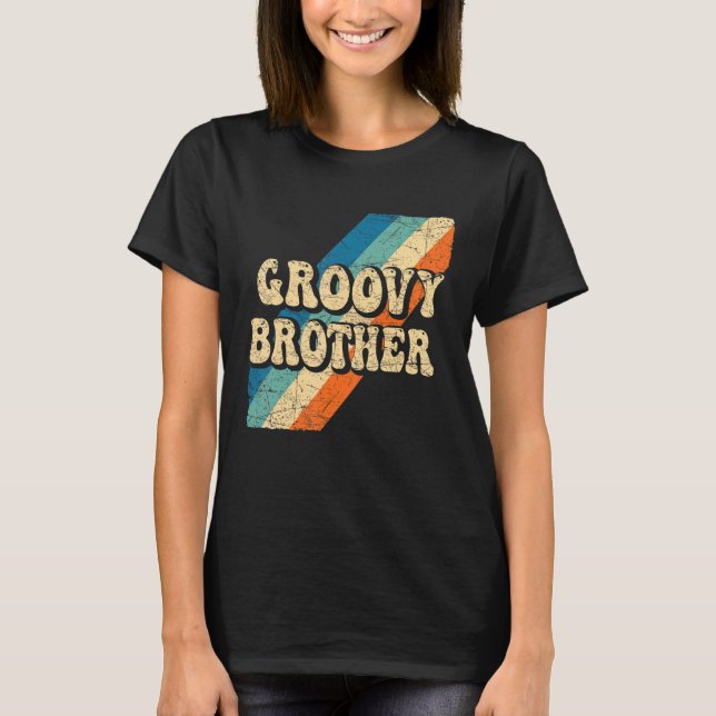 Camiseta Nostalgia estética de 1970 de Groovy Brother 70 (Anverso)