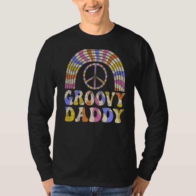 Camiseta Nostalgia estética de 1970 de Mens Groovy Daddy (Anverso)