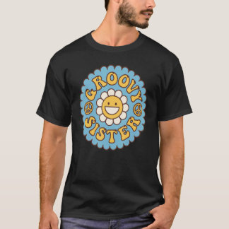 Camiseta Nostalgia estética de la hermana Groovy de los año