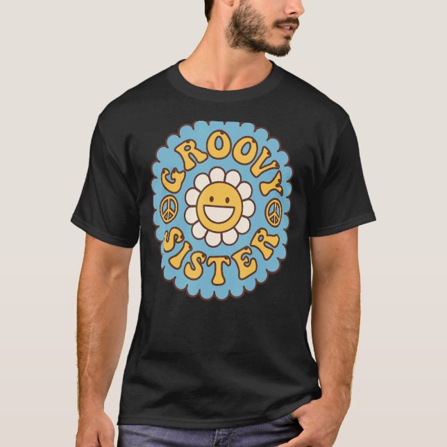 Camiseta Nostalgia estética de la hermana Groovy de los año (Anverso)