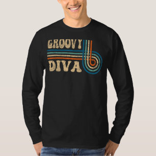 Camiseta Nostalgia estética de los años 70 de Groovy Diva 7