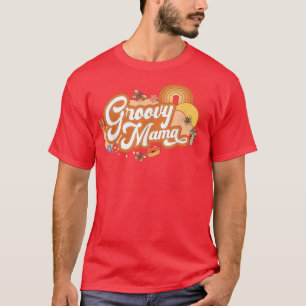 Camiseta Nostalgia estética de los años 70 de Groovy Mama