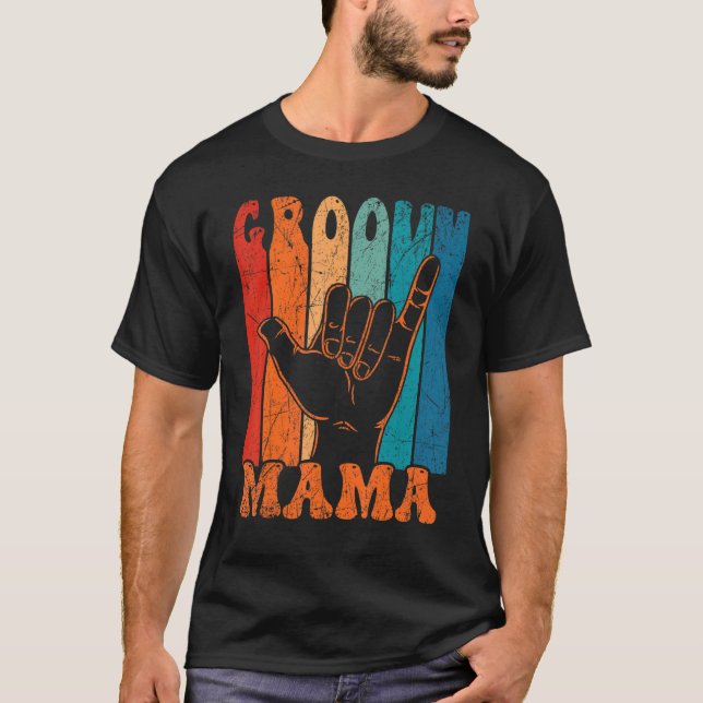 Camiseta Nostalgia estética de los años 70 de Groovy Mama R (Anverso)