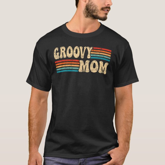 Camiseta Nostalgia estética de los años 70 de Groovy Mom (Anverso)