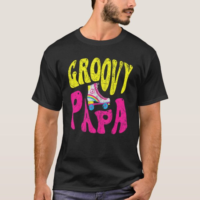Camiseta Nostalgia estética de los años 70 de Mens Groovy P (Anverso)