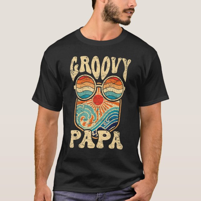 Camiseta Nostalgia estética de los años 70 de Mens Groovy P (Anverso)