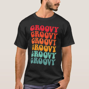 Camiseta Nostalgia estética de los colores de Groovy femeni