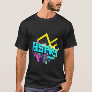 Camiseta Nostalgia neonesa - Diseño de destello de recupera