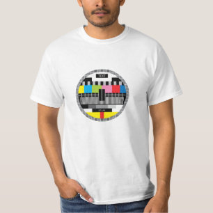 Camiseta Nostalgia Retro TV Monoscopios Sin Rótulo de señal