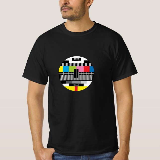 Camiseta Nostalgia Retro TV Sin Pantalla De Señal (Anverso)