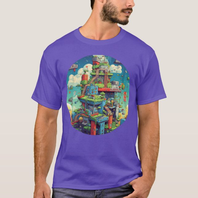 Camiseta Nostalgic Gaming Delight Relive Pielated Adventu f (Anverso)