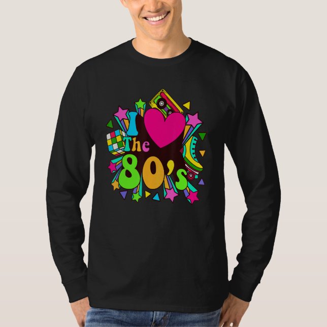 Camiseta Nostalgic I Love the 80's Trip Down Memory Lane 80 (Anverso)