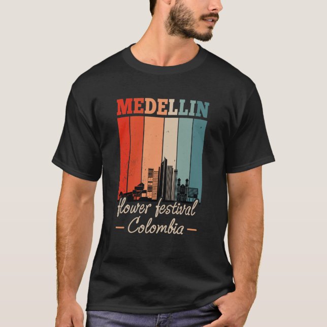 Camiseta Nostalgic Vintage Medellín Flowers Festival (Anverso)