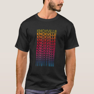 Camiseta Nostálgica ciudad colorida de Retro Usa Knoxville