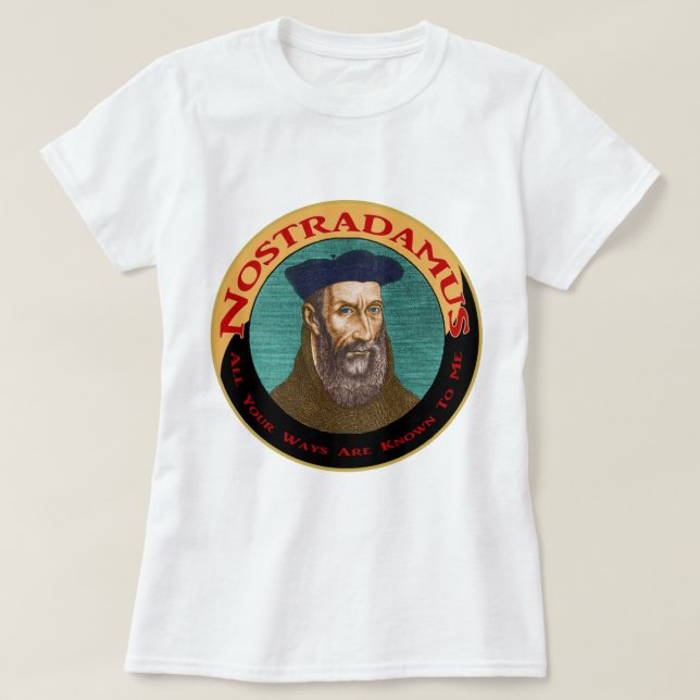 Camiseta Nostradamus (Diseño del anverso)