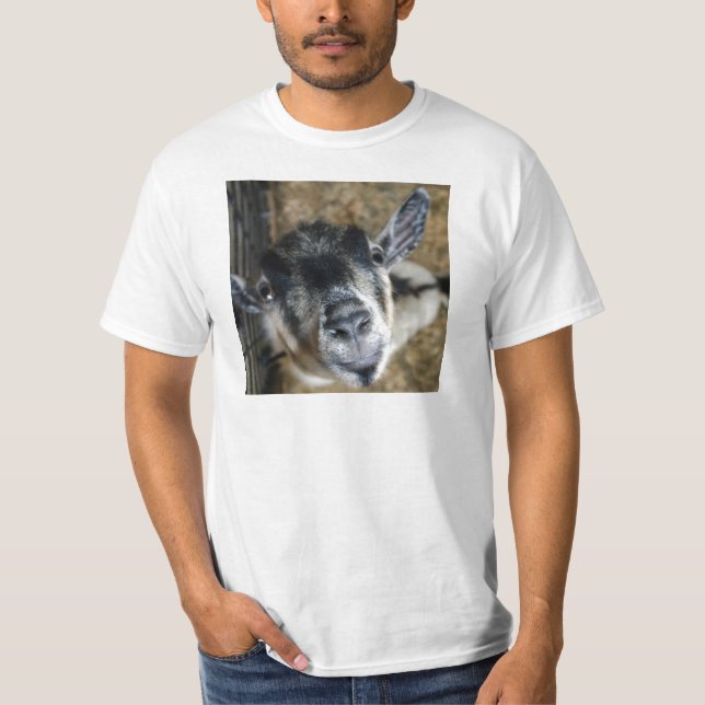 Camiseta Nosy Goat mirando hacia arriba (Anverso)