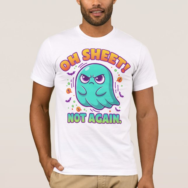 Camiseta Not Again Ghost Halloween Tee (Anverso)