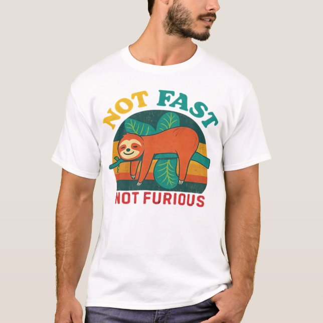 Camiseta Not Fast Not Furious Funny Sloth Essential T-Shirt (Anverso)
