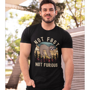 Camiseta Not Fast Not Furious Funny Sloth Sleeping