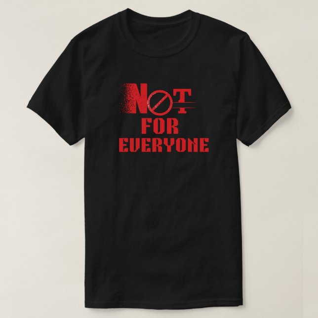 Camiseta Not For Everyone Minimal Graphic | Clean Icon (Diseño del anverso)