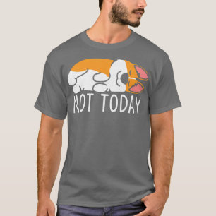 Camiseta Not Today Funny Dog Lover Lazy Corgi Dog Sleeping